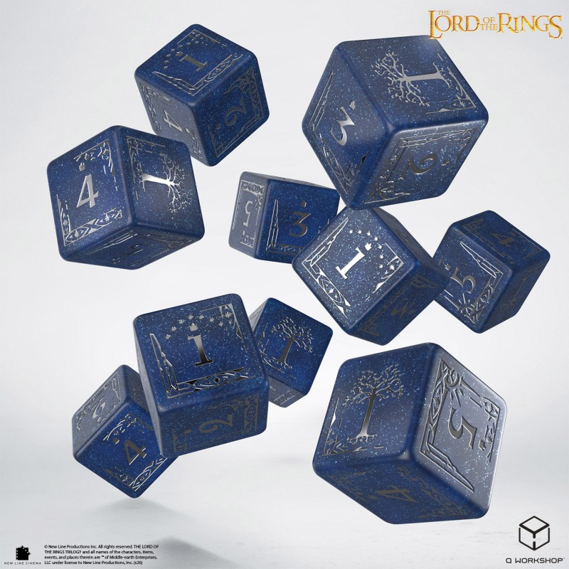 LORD OF THE RINGS 10 D6 DICE SET GONDOR