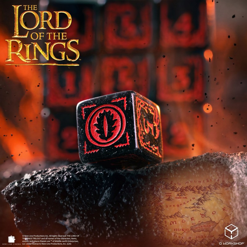 LORD OF THE RINGS 10 D6 DICE SET MORDOR