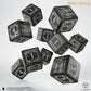 LORD OF THE RINGS 10 D6 DICE SET MORIA GLOW IN THE DARK