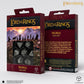 LORD OF THE RINGS 7 PC DICE SET MORIA GLOW IN THE DARK