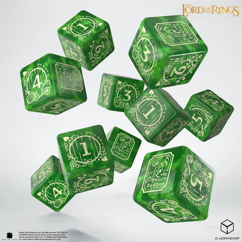 LORD OF THE RINGS 10 D6 DICE SET THE SHIRE