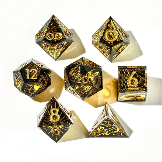 DISPEL GOLDEN COUNTRY 7PC DICE SET
