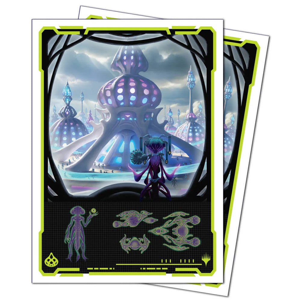 MTG EDGE OF ETERNITIES APEX SLEEVES UTHROS, TITANIC GODCORE (105)