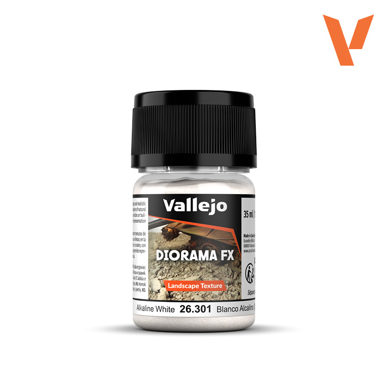 VALLEJO DIORAMA FX LANDSCAPE ALKALINE WHITE .5-1MM 35ml