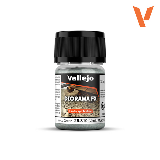 VALLEJO DIORAMA FX LANDSCAPE MOSS GREEN .1-1mm 35ml