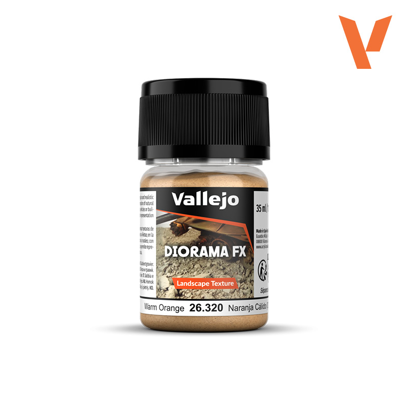 VALLEJO DIORAMA FX LANDSCAPE WARM ORANGE .1-1mm