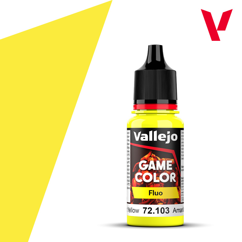 VALLEJO GAME COLOR FLUO FLUORESCENT YELLOW