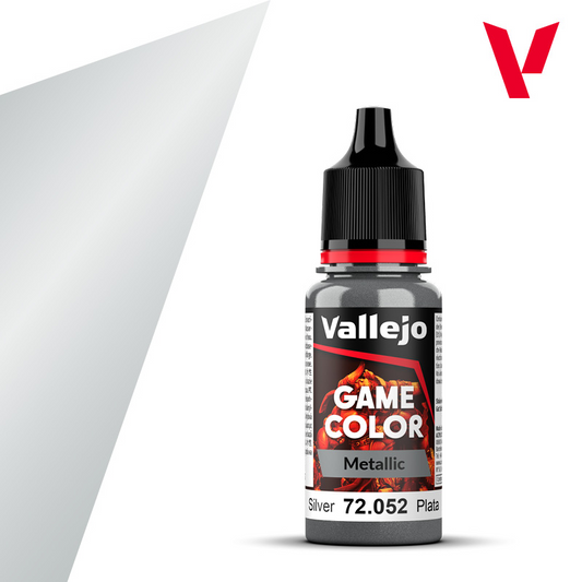 VALLEJO GAME COLOR METALLIC SILVER