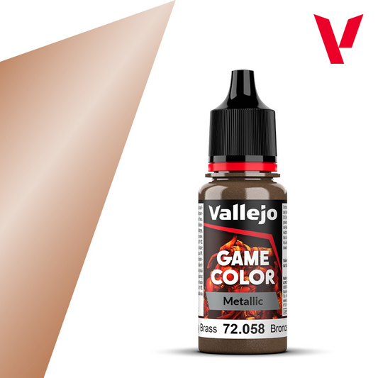 VALLEJO GAME COLOR METALLIC BRASSY BRASS