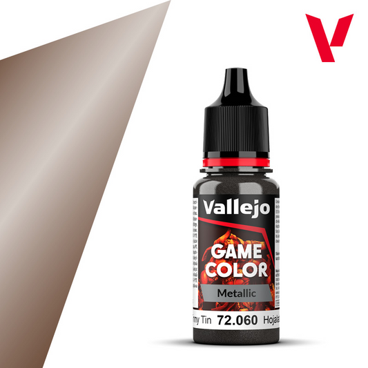 VALLEJO GAME COLOR METALLIC TINNY TIN
