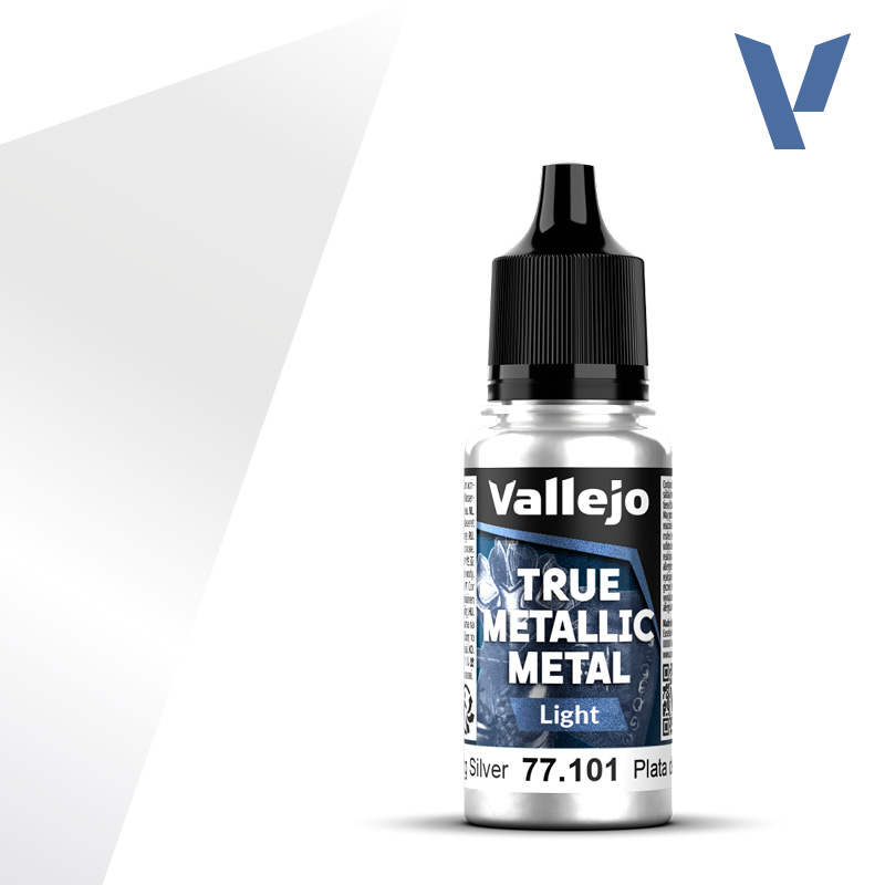 VALLEJO TRUE METALLIC METAL LIGHT STERLING SILVER 18ML