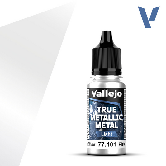VALLEJO TRUE METALLIC METAL LIGHT STERLING SILVER 18ML
