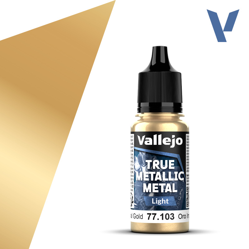 VALLEJO TRUE METALLIC METAL LIGHT IMPERIAL GOLD 18ML