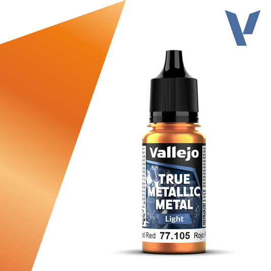 VALLEJO TRUE METALLIC METAL LIGHT FORGED RED 18ML