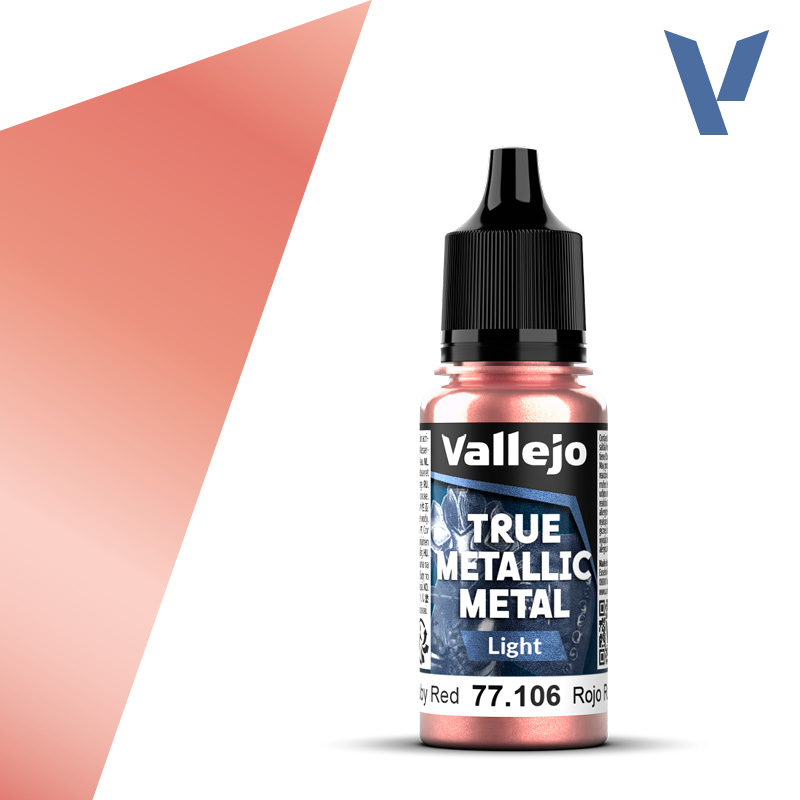 VALLEJO TRUE METALLIC METAL LIGHT RUBY RED 18ML