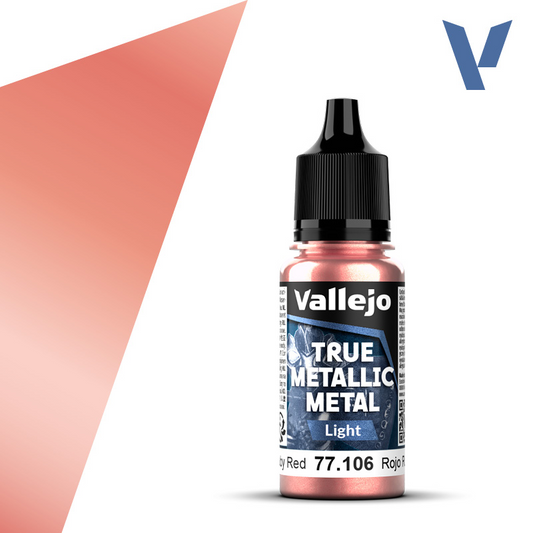 VALLEJO TRUE METALLIC METAL LIGHT RUBY RED 18ML