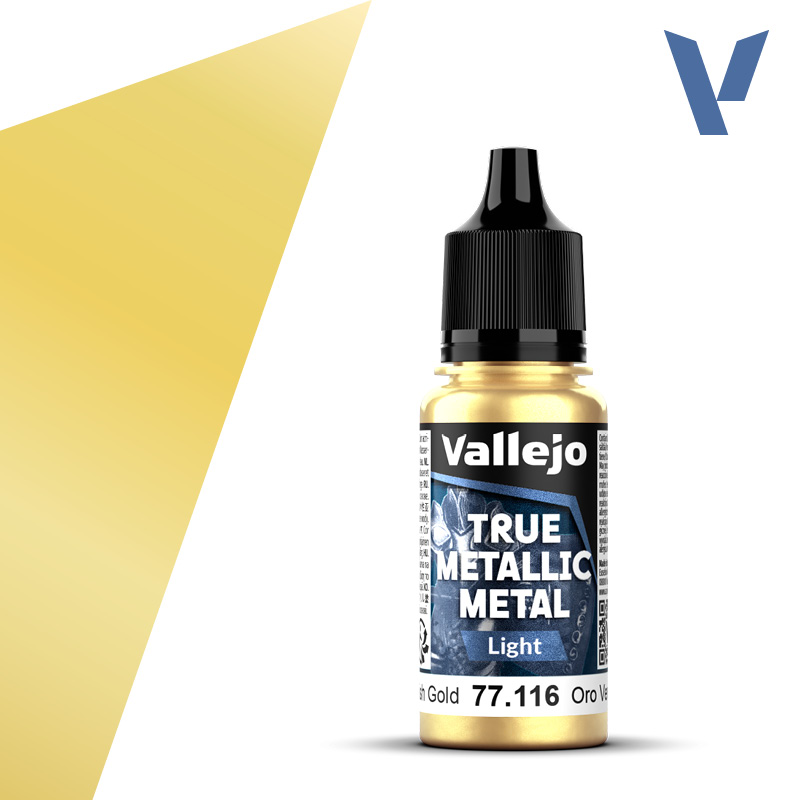 VALLEJO TRUE METALLIC METAL LIGHT GREENISH GOLD 18ML