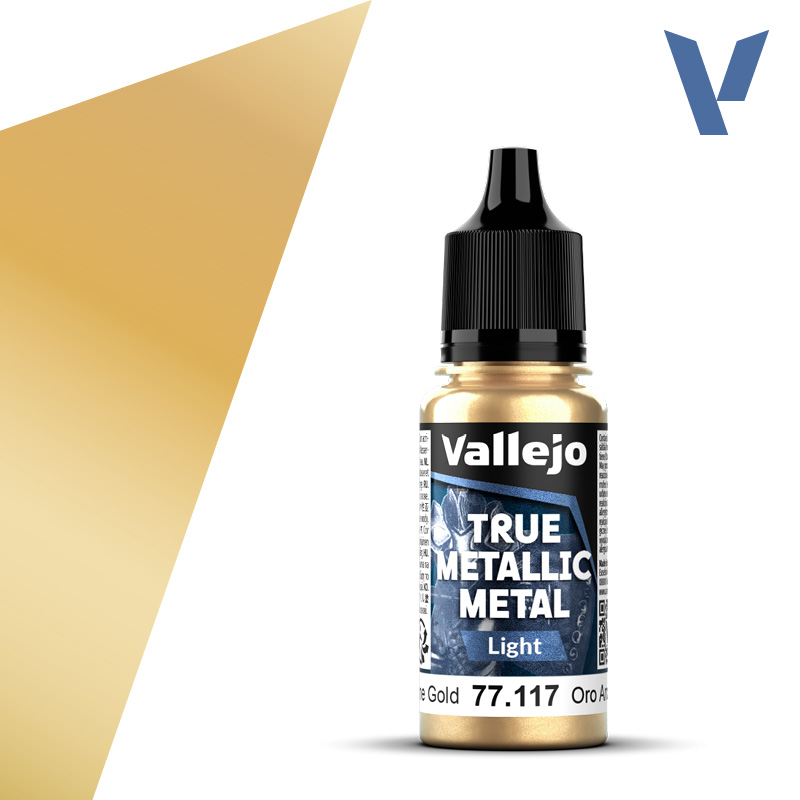 VALLEJO TRUE METALLIC METAL LIGHT ARCANE GOLD 18ML