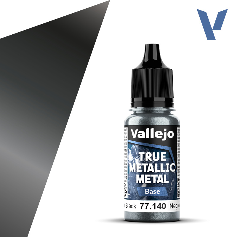 VALLEJO TRUE METALLIC METAL BASE OBSIDIAN BLACK 18ML