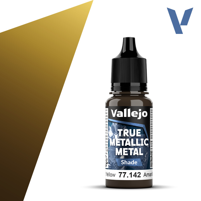VALLEJO TRUE METALLIC METAL SHADE RADIANT YELLOW 18ML