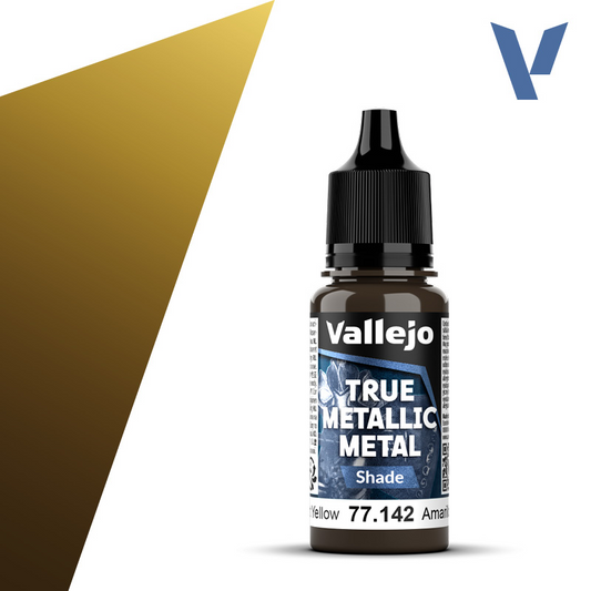 VALLEJO TRUE METALLIC METAL SHADE RADIANT YELLOW 18ML
