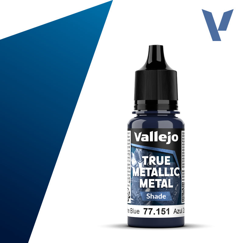 VALLEJO TRUE METALLIC METAL SHADE SAPPHIRE BLUE 18ML