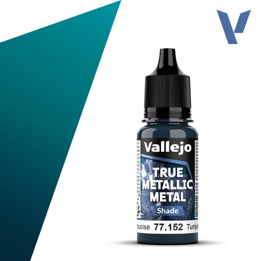 VALLEJO TRUE METALLIC METAL SHADE HYDRA TURQUOISE 18ML