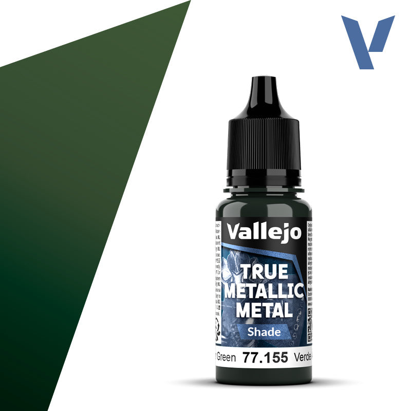 VALLEJO TRUE METALLIC METAL SHADE AMBER GREEN 18ML