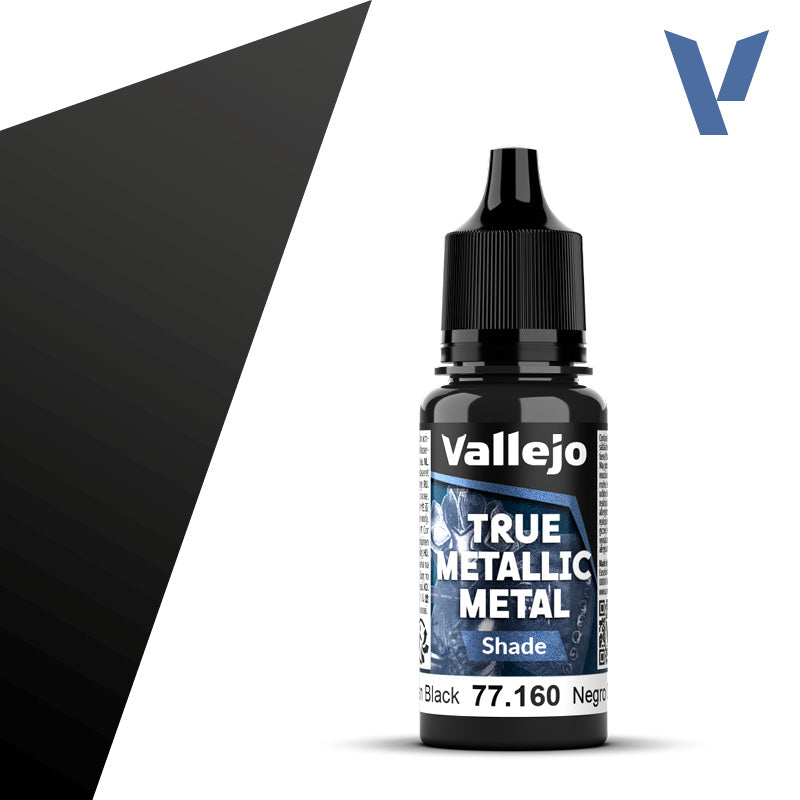 VALLEJO TRUE METALLIC METAL SHADE OBSIDIAN BLACK 18ML