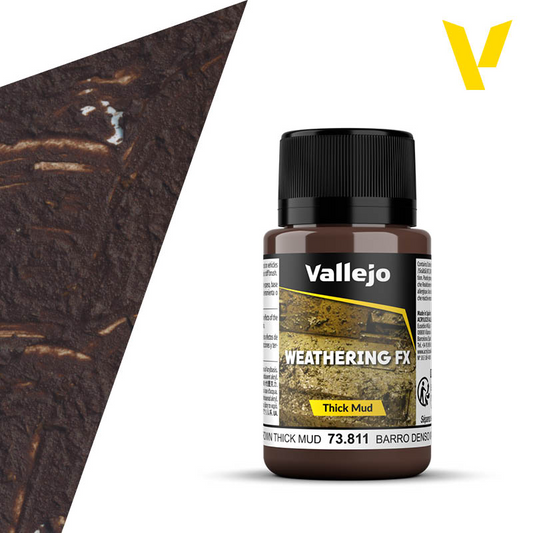 VALLEJO WEATHERING FX BROWN THICK MUD
