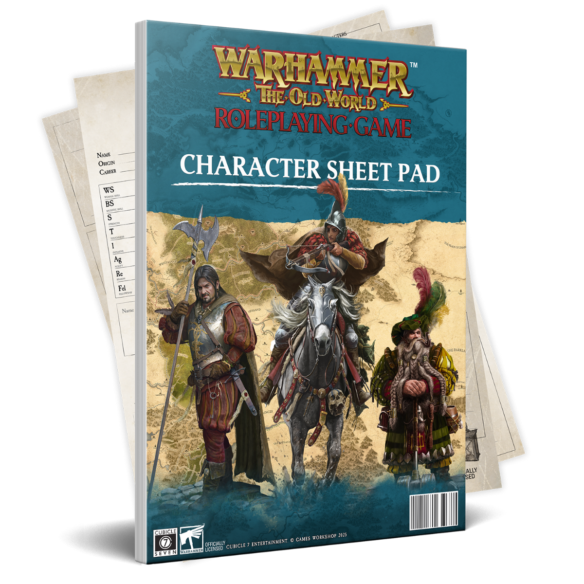 WARHAMMER THE OLD WORLD RPG: CHARACTER SHEET PAD