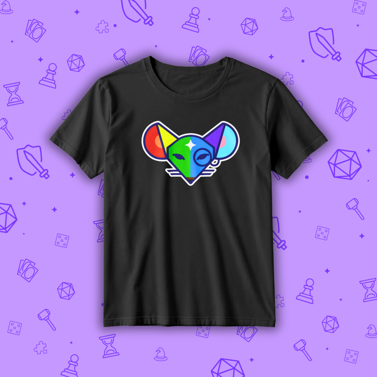 RAINBOW MISCHIEF RAT TEE