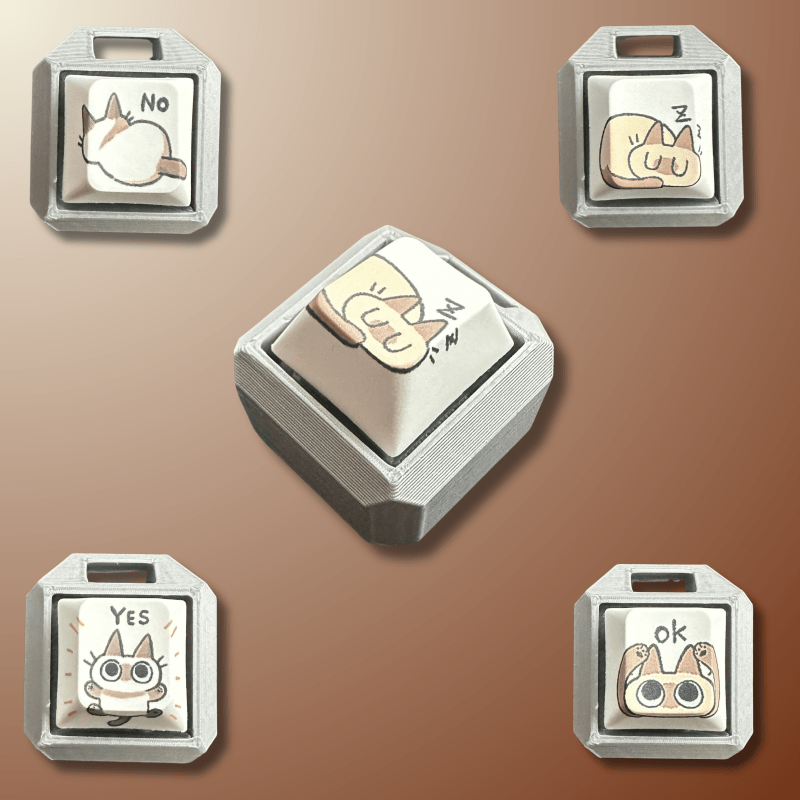 CLICKYVERSE WHITE CAT ONE KEY CLICKER