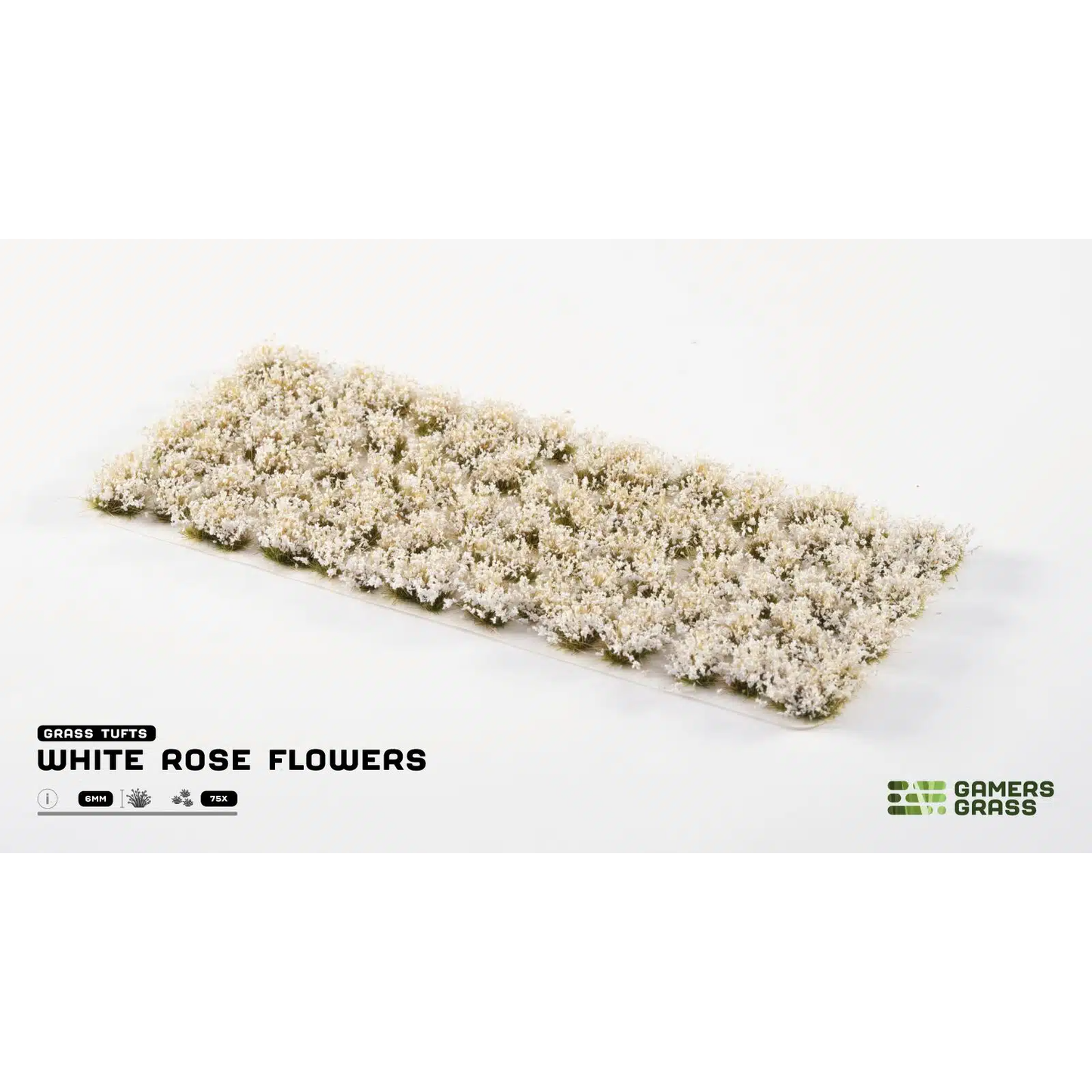 GAMER'S GRASS WHITE ROSE FLOWERS