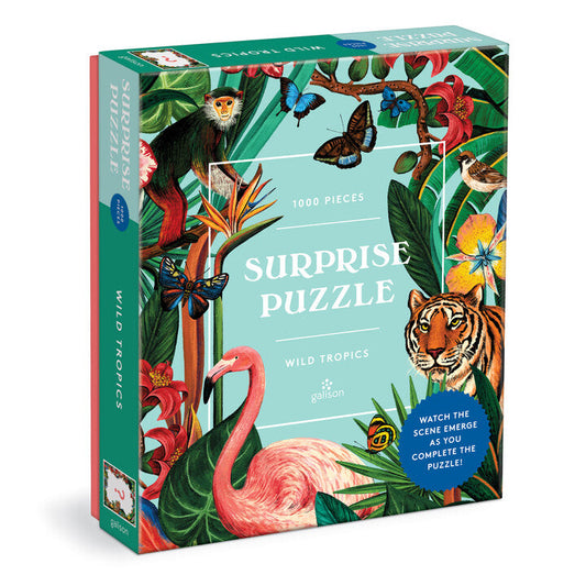 SURPRISE PUZZLE: WILD TROPICS 1000PC PUZZLE