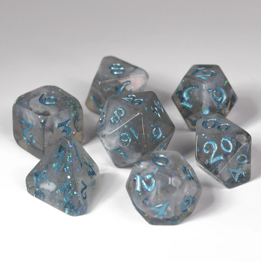 WINTER COURT 7PC POLY DICE SET