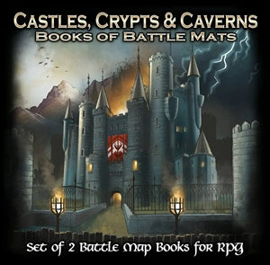 BIG BOOK OF BATTLE MATS: CASTLES CRYPTS & CAVERNS