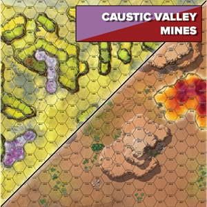 BATTLETECH MAT CAUSTIC VALLEY/MINES
