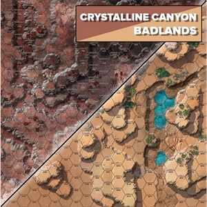 BATTLETECH MAT CRYSTALLINE CANYONS/BADLANDS