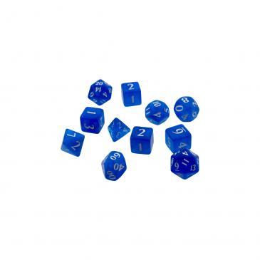 ECLIPSE POLY 11 DICE SET PACIFIC BLUE