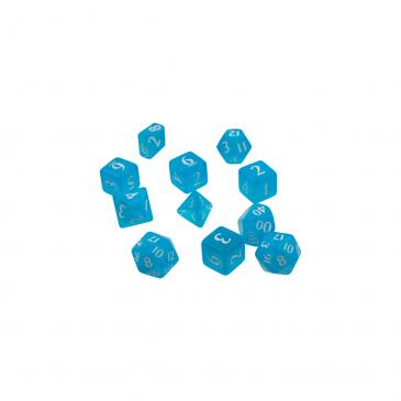 ECLIPSE POLY 11 DICE SET SKY BLUE