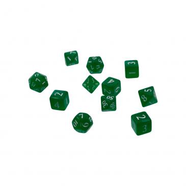 ECLIPSE POLY 11 DICE SET FOREST GREEN
