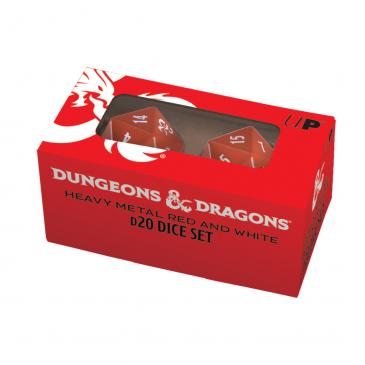D&D D20 HEAVY METAL RED/WHITE