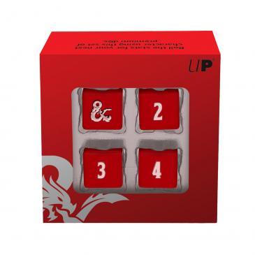 HEAVY METAL RED/WHITE D6 SET