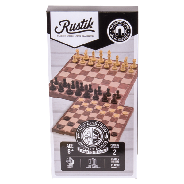 RUSTIK MAGNETIC CHESS & CHECKER