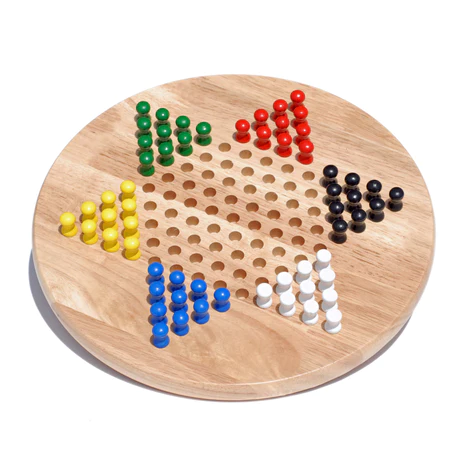 CHINESE CHECKERS 11.5" WOOD