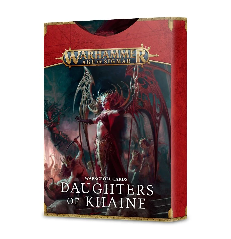 WARSCROLL CARDS DAUGHTERS OF KHAINE 3E