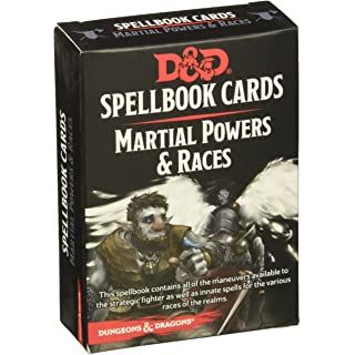 MARTIAL POWERS & RACES SPELLBOOK CARDS