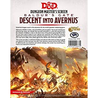 DESCENT INTO AVERNUS DM SCREEN