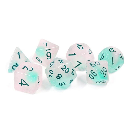 SIRIUS DICE SET: FROSTED GLOWWORM